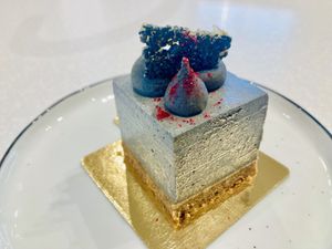 Tofu and black sesame cheesecake   at Soi & Co in Berlin