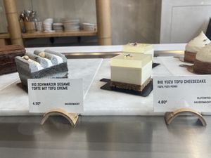 Sesame torte, yuzu tofu cheesecake   at Soi & Co in Berlin
