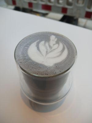 Black sesame latte at Soi & Co in Berlin