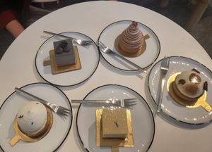 We went a bit insane getting this many cakes but they were all SO beautiful, delicate flavours, beautiful textures and so intricately crafted honestly (the cheesecake base was so s at Soi & Co in Berlin