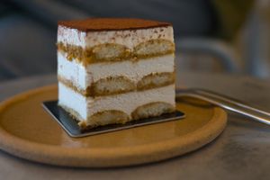 Tofu rum tiramisu at Soi & Co in Berlin