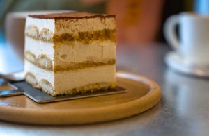 Tofu rum tiramisu at Soi & Co in Berlin