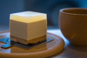 Yuzu cheesecake at Soi & Co in Berlin
