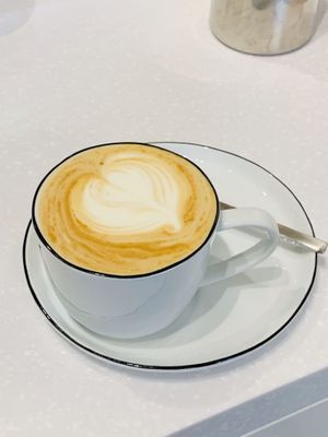 Speciality Coffee with soy milk from Provamel. It tastes beyond your Expectation! at Soi & Co in Berlin