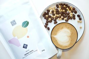 We prepare our coffees with coffee beans specially produces and roast by the Berlin roaster 19Grams for our purpose of developing the best coffee with soy drinks at Soi & Co in Berlin