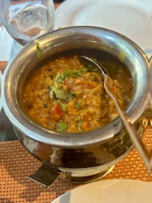 Dal kofta (lentil balls in lentil curry)  at InDheli in Bruehl