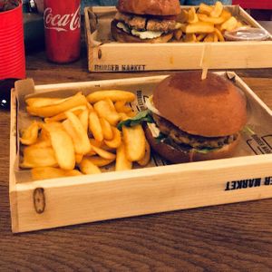 Middle East burger at Burger Market in Budapest