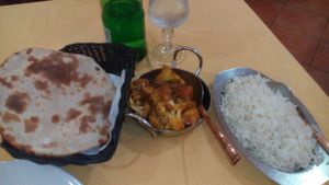 main dish at Mother India in Rome