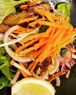 Duck Salad  at Madame K's Vegan- CBD in Melbourne