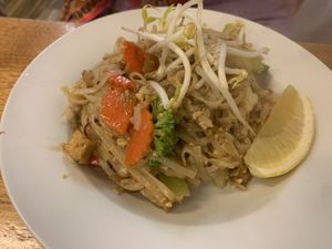 Pad Thai. Good but small    at Madame K's Vegan- CBD in Melbourne