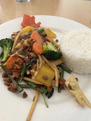 Pork  at Madame K's Vegan- CBD in Melbourne