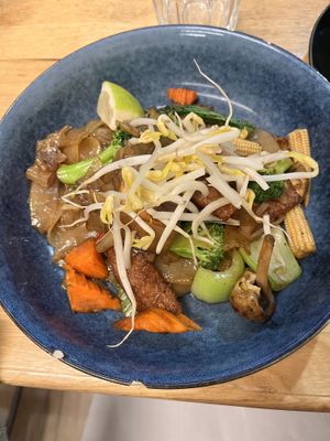 Pad Seew Pork  at Madame K's Vegan- CBD in Melbourne