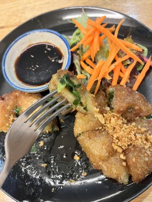 Chive cake  at Madame K's Vegan- CBD in Melbourne