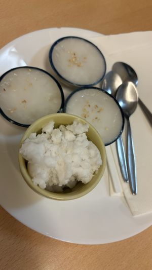 Pandan cakes deliciouss  at Madame K's Vegan- CBD in Melbourne