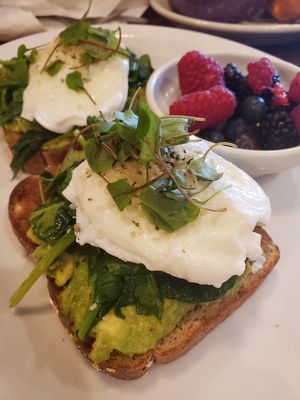 Avocado toast was yummy at Marla Restaurant in San Antonio