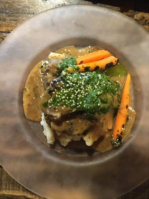 Chimichurri seitan at Red Lentil in Watertown