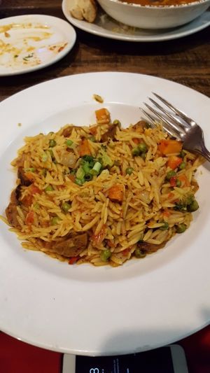 Rustic Paella at Red Lentil in Watertown