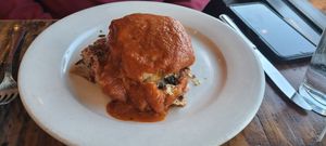 Lasangn at Red Lentil in Watertown