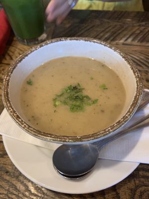 Parsnip soup  at Red Lentil in Watertown