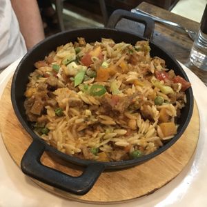 Rustic Paella at Red Lentil in Watertown