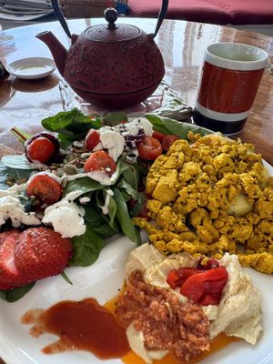 Tofu scramble  at The Cardinal Herbs Teas and Spices in Honokaa