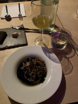 Mushroom soup (?) at Villd in Helsinki