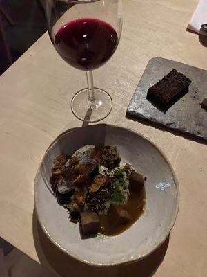 Potatoes and lichen  at Villd in Helsinki