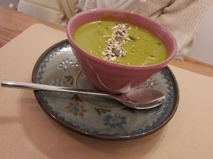 Spinach purée at La Nòmada in Olot