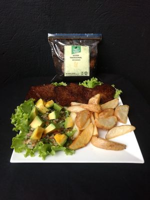 Seitán Tradicional at Vegan For The Animals Food in Bogota