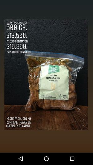 Seitán Tradicional at Vegan For The Animals Food in Bogota