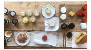 Variety of cheeses at Palace Culture in London