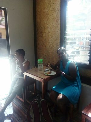 thank you for eating breakfast here😇😇😇 at B-Belle's Vegetarian Cuisine in El Nido