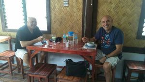 Nice Guys from Israel they were so bubbly and kind,thanks for dining with us... at B-Belle's Vegetarian Cuisine in El Nido