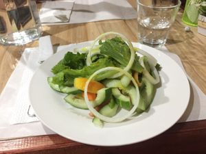 Salad at B-Belle's Vegetarian Cuisine in El Nido