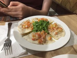 Fajitas at B-Belle's Vegetarian Cuisine in El Nido