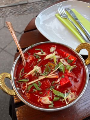 Chilli Tofu at Hari Moksh in Berlin