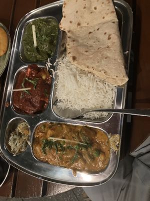 Vegan thali  at Hari Moksh in Berlin