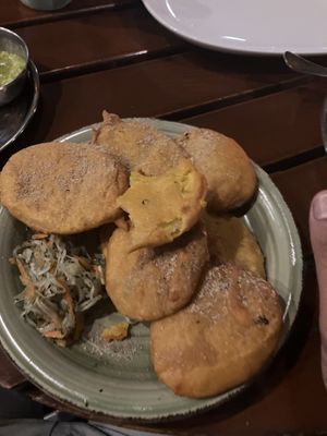 Pakoras  at Hari Moksh in Berlin