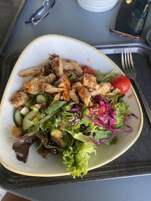 Teriyaki bowl with planted chicken   at Dean & David - Euro Plaza in Vienna