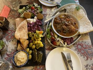Vegan Persian Lunch   at Leila's Kitchen in Hebden Bridge