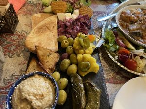 Vegan Mezze  at Leila's Kitchen in Hebden Bridge