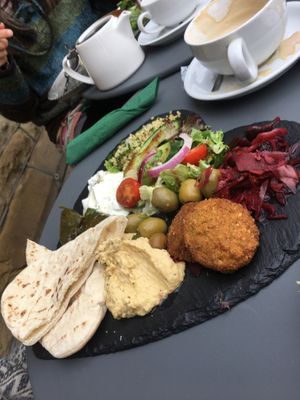 Mezzo platter at Leila's Kitchen in Hebden Bridge