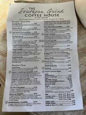 The V stands for Vegetarian, but some of the options can be easily modified.  at The Southern Grind in Orange Beach