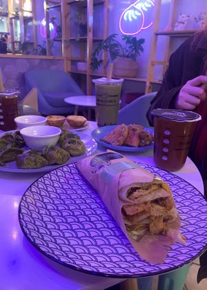   at Mama Chau's in Santiago