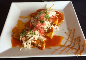 Vegan Enchiladas. Delicious! at De La Vega in Deland