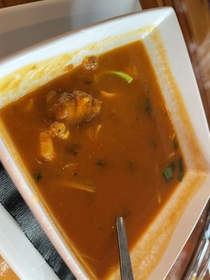 Plantain soupp  at De La Vega in Deland