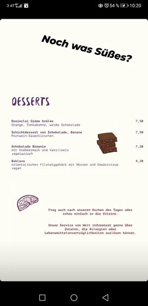 Veganes Baklava at Magdas Lokal in Klagenfurt