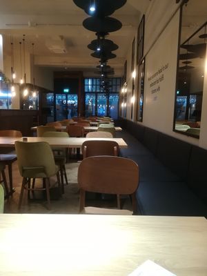 Dining area at Vegan Spartan in Hemel Hempstead