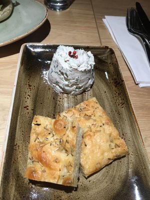 Cashew cream cheese side at Vegan Spartan in Hemel Hempstead