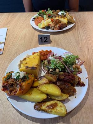 Vegan buffet at Vegan Spartan in Hemel Hempstead